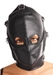 Asylum Leather Hood with Removable Blindfold and Muzzle- ML - AC890-ML