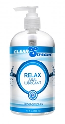 Clean Stream Relax Desensitizing Anal Lube 17 oz Personal Lubricants, Anal Lube, Numbing Supplements and Sprays