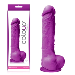 Colours 5in-Purple Dildo Realistic Dildo, Silicone Dildo, Suction Cup Dildo