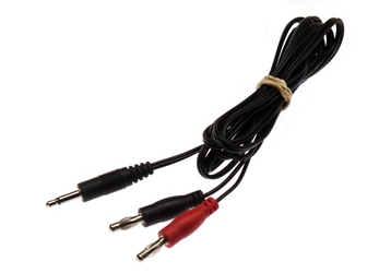 E-Stim Systems Short 4mm Cable  Electrosex Gear, Adaptors, Cables