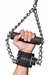 Fur Lined Nubuck Leather Suspension Cuffs with Grip - AE479