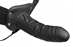 Hollow Silicone Strap On Dildo with Elastic Straps - Black - AD237