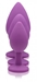 Purple Pleasure 3 Piece Silicone Anal Plugs with Gems - AE902-Purple