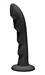 Ripples Silicone Strap On Harness Dildo- Black - AE109-Black