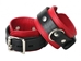Strict Leather Deluxe Black and Red Locking Wrist Cuffs - TL100-Wrist