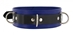 Strict Leather Deluxe Locking Collar - Blue and Black - SL209