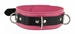 Strict Leather Deluxe Locking Collar - Pink and Black - SL215