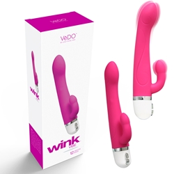 VeDO Wink Mini Vibe Hot In Bed Pink Vibrating Sex Toys, Silicone Vibrators, G-Spot Vibrators, Waterproof Sex Toys, Rabbit Vibrators