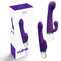 VeDO Wink Mini Vibe Into You Indigo Vibrating Sex Toys, Silicone Vibrators, G-Spot Vibrators, Waterproof Sex Toys, Rabbit Vibrators