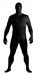 Zentai Full Body Spandex Suit- Black - AD688-Black