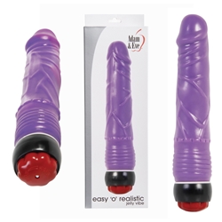 A&E Easy O Realistic Jelly Vibe Realistic Vibrator, Soft and Flexible Jelly Vibrator