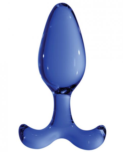 Chrystalino Expert Blue Plug Glass toys, Glass anal plug, butt plug