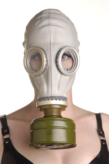 Rubber Gas Mask Hood Hoods and Blindfolds, Hoods and Muzzles