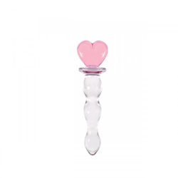 Crystal Heart of Glass-Pink Glass Dildo Glass Toys, Glass Dildos, Dildos