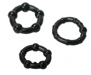 Black Performance Erection Rings - Packaged Cock Rings
