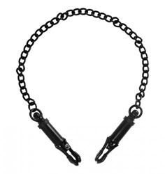 Black Deluxe Adjustable Nipple Clamps Bondage Gear, Nipple Toys, Nipple Clamps and Tweezers