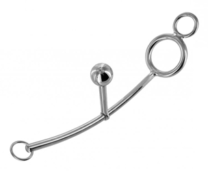 Cock Ring with Sliding Anal Plug Anal Toys, Chastity, Cock and Ball Torment, Cock Rings, Metal Cock Rings, Metal Anal Toys, Metal Chastity Devices, Butt Plugs, Penetrating Cock Rings