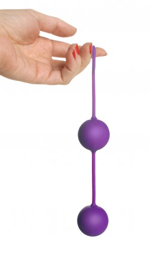 Twin Silicone BenWa Beads - Purple Anal Toys, Anal Beads, Benwa Balls, Silicone Anal Toys, Silicone Toys