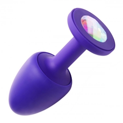 Entree Gem Accented Anal Plug with Internal Stimulation Anal Toys, Butt Plugs