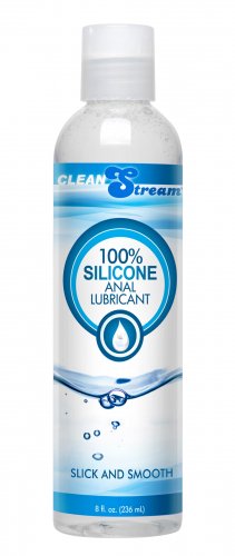 CleanStream 100 Percent Silicone Anal Lubricant - 8 oz Personal Lubricants, Anal Lube, Silicone Based Lube