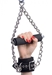 Fur Lined Nubuck Leather Suspension Cuffs with Grip - AE479