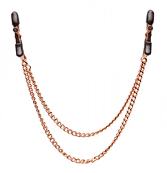 Copper Double Chain Nipple Clamps Nipple Toys, Nipple Clamps and Tweezers