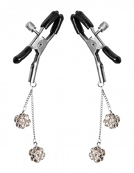 Ornament Adjustable Nipple Clamps with Jewel Accents Nipple Toys, Nipple Clamps and Tweezers