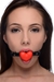 Heart Beat Silicone Heart Shaped Mouth Gag - AF139