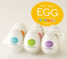 Easy Beat Egg Six Color Masturbator Six Pack Masturbation Toys
