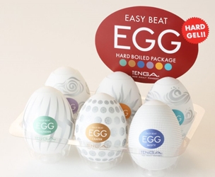 Easy Beat Egg Hard Boiled Masturbator Six Pack Masturbation Toys