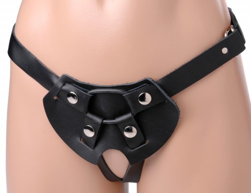 Strict Leather Two-Strap Dildo Harness Strap-Ons and Harnesses, Leather Strap-Ons and Harness