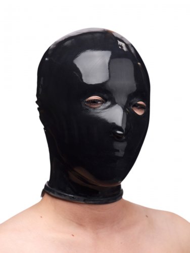 Rubber Slave Hood - Black Hoods and Blindfolds, Hoods and Muzzles